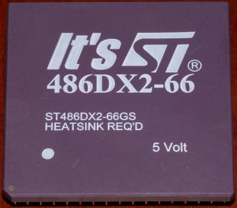 Cyrix SGS-Thomson It's ST 486DX2-66 CPU (ST486DX2-66GS) 5 Volt, 168-pin cPGA, Socket 3, USA 1995